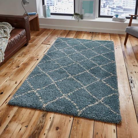 5413 Teal Cream Rug 