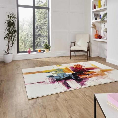 Abstract Rug Sunrise 20752 Multi 