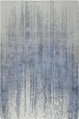 Adam Hunter Wisteria 1.83x1.22m/6'x4' Purple Abstract Wool & Silk Abstract rug by The Rug Company, Handknotted Tibetan Wool & Silk