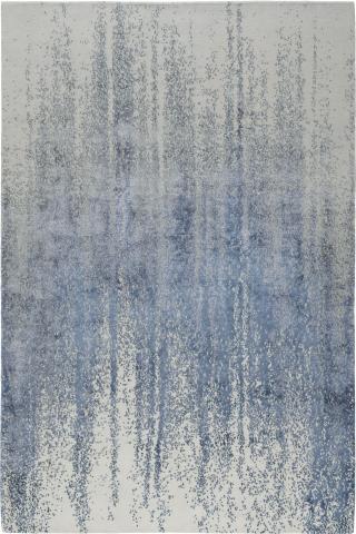 Adam Hunter Wisteria 4.88x3.66m/16'x12' Purple Abstract Wool & Silk Abstract rug by The Rug Company, Handknotted Tibetan Wool & Silk