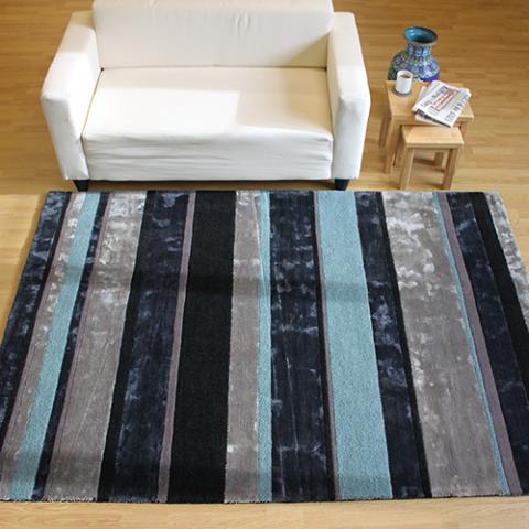 Aimo Rug Blue Stripes ()