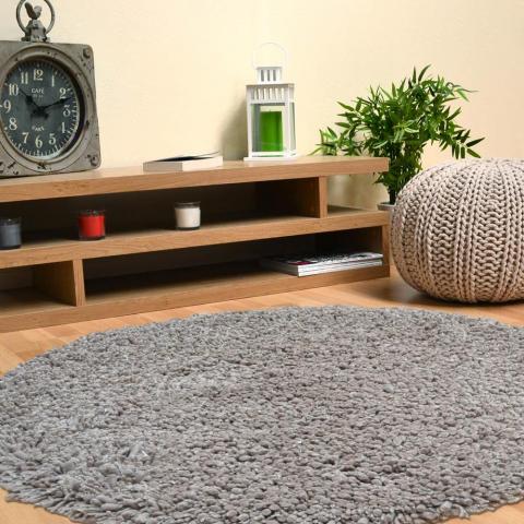 Aintree Circular Rug 41192 in Lattee