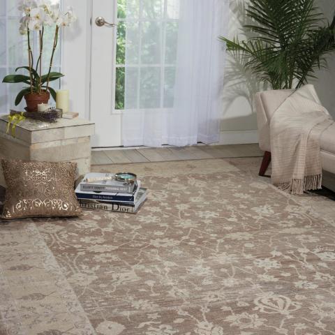 Aldora ALD09 Rugs in Sand by Nourison