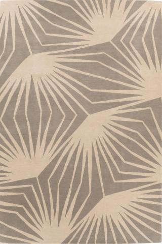 Alexandra Champalimaud Stingray Neutral Neutral 3.66x2.74m/12'x9' Grey Abstract Wool rug by The Rug Company, Handknotted Tibetan wool