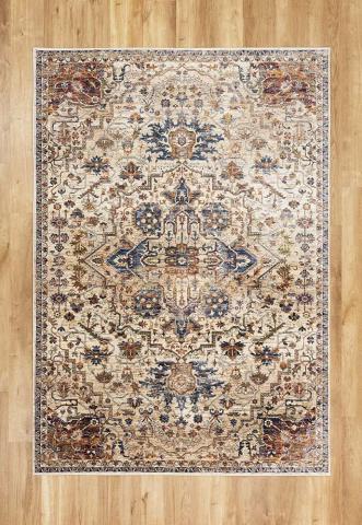 Alhambra Rug Antique Ivory Beige 6504C  size