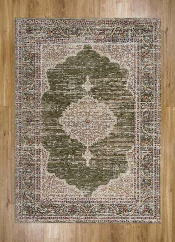 Alhambra Rug Antique Ivory Green 6594B  size