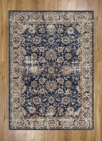 Alhambra Rug Antique Lt and Dark Blue 6549A 