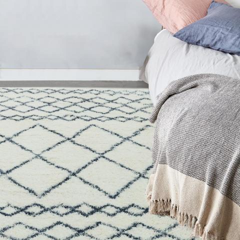 Alto Moroccan Boho Scandi Rugs in AL02 Cream Grey