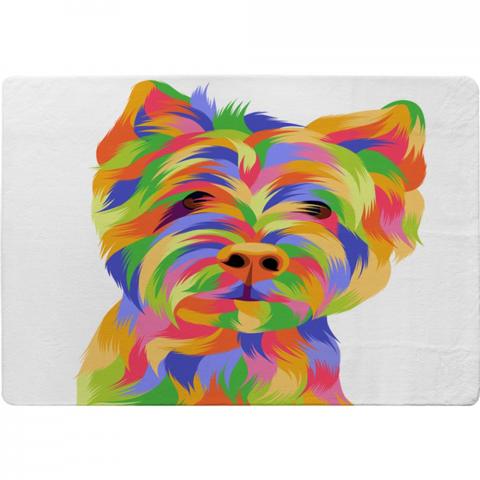 Amazing Illustration Dog Designer Rug - Yellow / 150cm