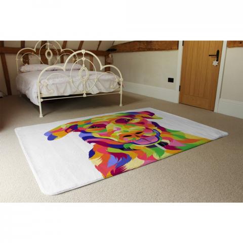 Amazing Illustration Of Dog Pop Art Designer Rug - Yellow / 230cm