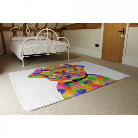 Amazing Illustration Pop Art Designer Rug - Red / 230cm