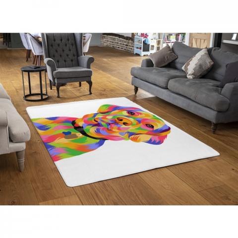 Amazing Illustration Pop Art Designer Rug - Red / 110cm