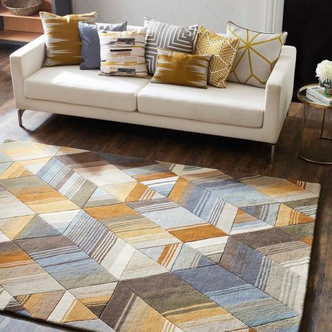 Arccos Rugs 40206 in Ochre by Harlequin