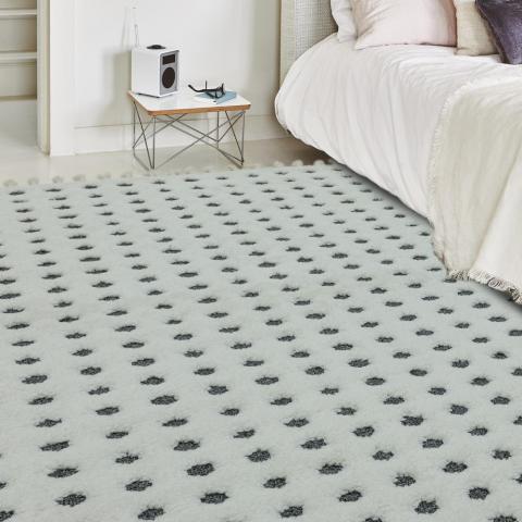 Ariana Dotty Moroccan Rugs in AR05 Grey