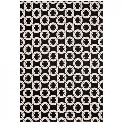 Arlo Buckle Rugs AR03 in Black