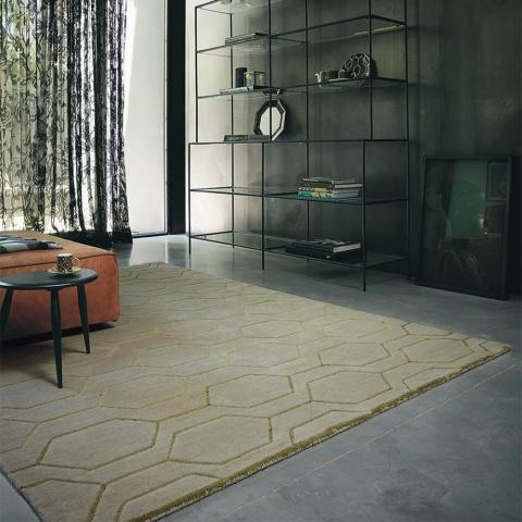 Arris Rugs 37304 in Grey and Gold by Wedgwood