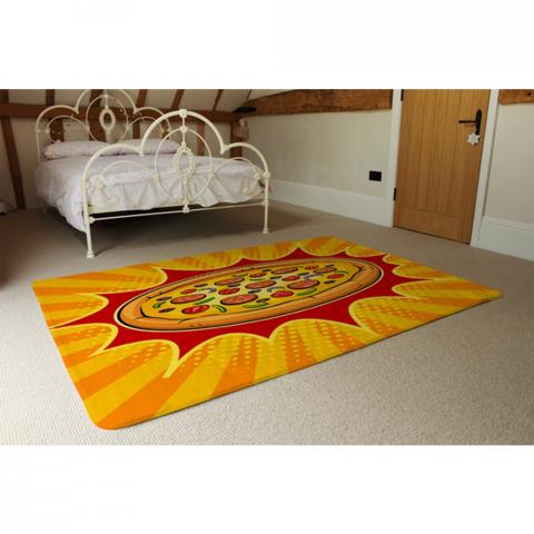 Art Retro Designer Rug - Yellow / 230cm