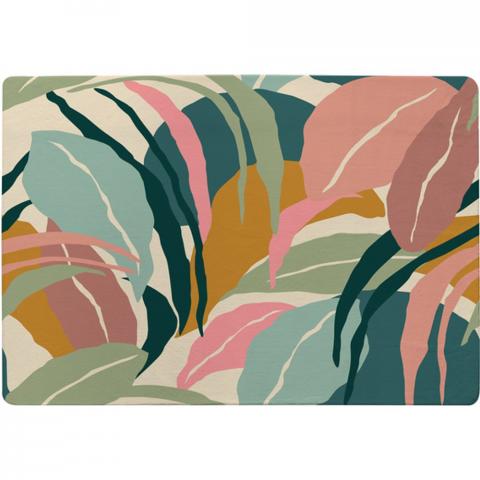 Artistic Abstract Leaves Designer Rug - Yellow / 150cm