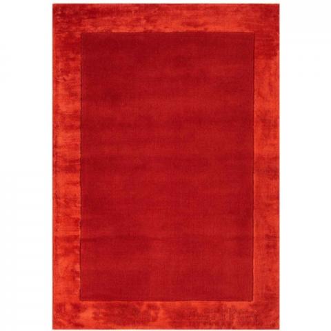 Ascot Wool Rug - Red / 200cm