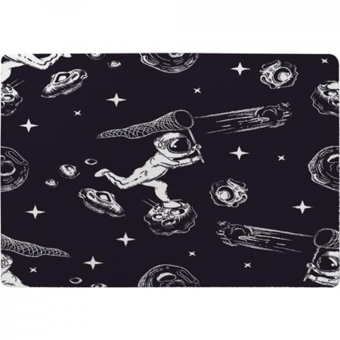 Astronaut Catches A Comet Designer Rug - Black / 150cm