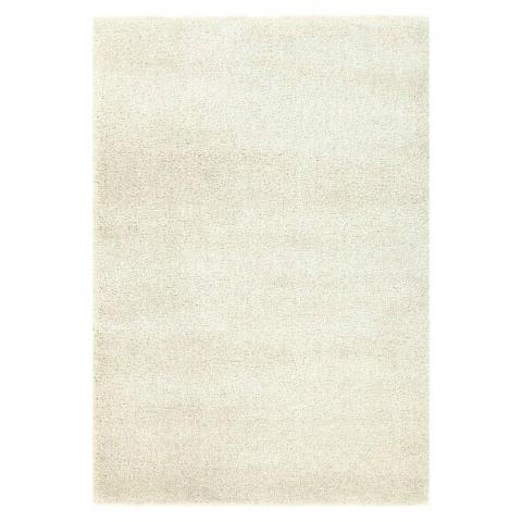 Atlas Plain Shaggy Rugs 0301 100 in Ivory