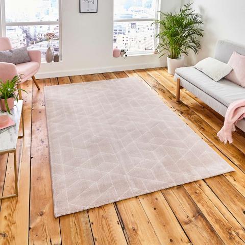 Aurora 53515 Geometric Rose Rug 