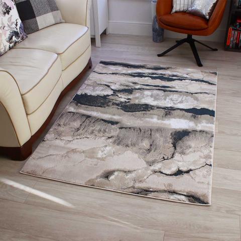 Aurora Rug AU05 Quartz Silky Abstract 