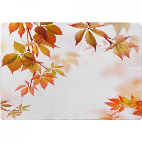 Autumn Leaves Designer Rug - Orange / 200cm