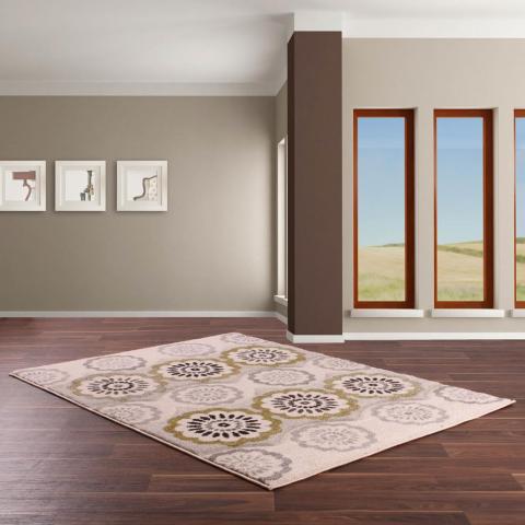 Bali Rugs 075 in Ivory