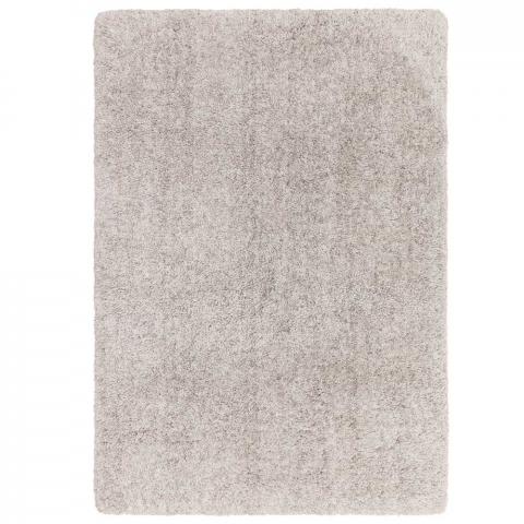 Barnaby Soft Shaggy Rug Plain Silver Swatch 