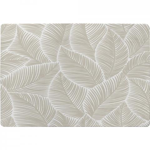 Beige Leaves Designer Rug - Brown / 150cm