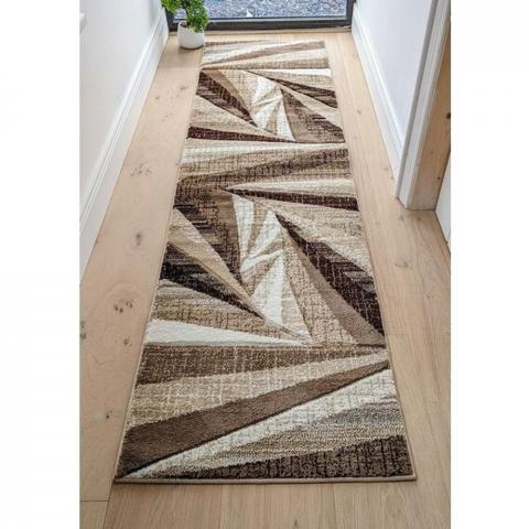 Beige Splinter Area Rug - Boston - Yellow / 60cm