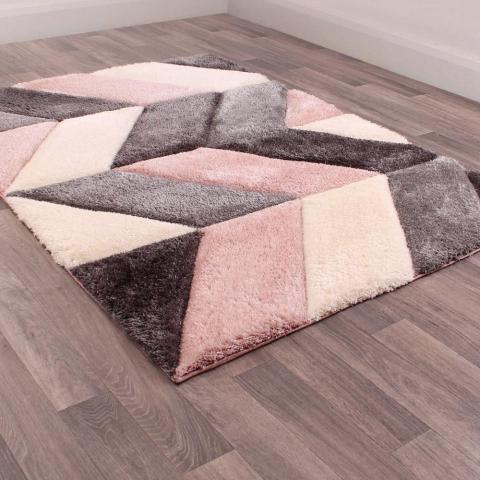 Blazon rugs in Blush by URCO