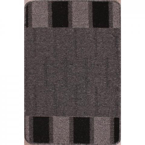 Blocks Multi Mats in Black by Rugstyle