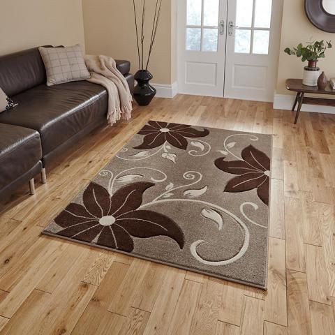 Bloom 15 Beige Brown Rug 