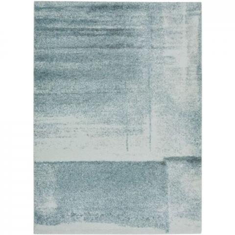 Blue Distressed Abstract Rug - Pori - Blue / 230cm