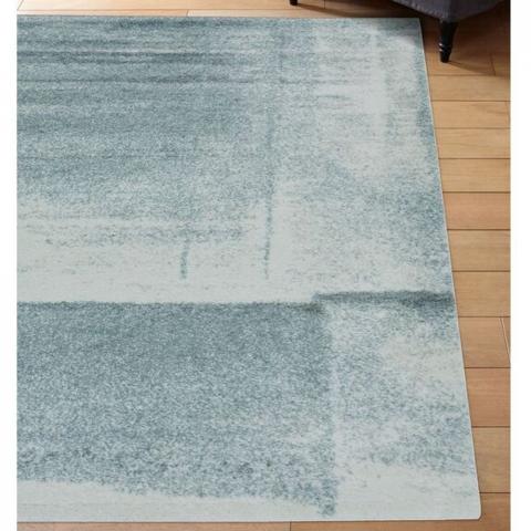 Blue Distressed Abstract Rug - Pori - Blue / 170cm