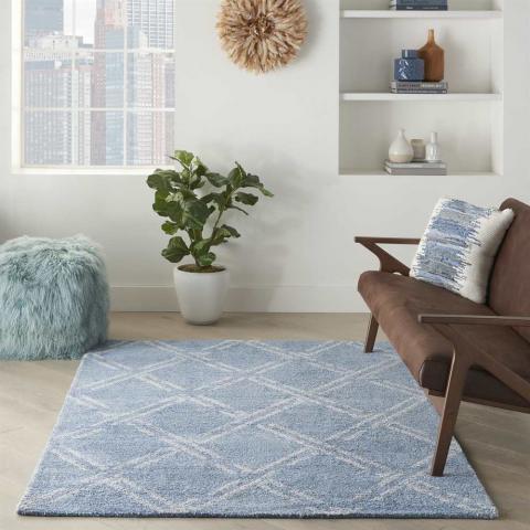 Blue Ivory Modern Rug Venosa VSN01 