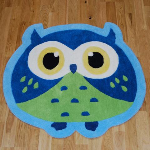 Blue Owl rug 