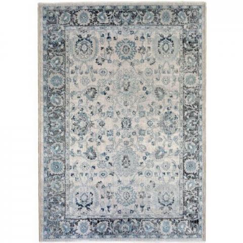 Blue Traditional Living Room Rugs - Tartan - Blue / 230cm