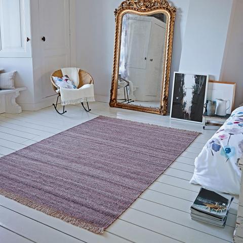 Blurred Rug in Aubergine