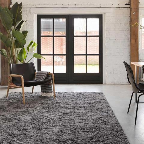 Boho and Scandic Toubkal Rugs 5968 095 in Anthracite