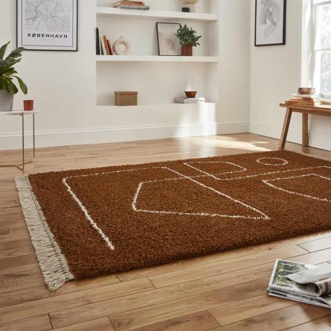 Boho Rug A474 Rust 