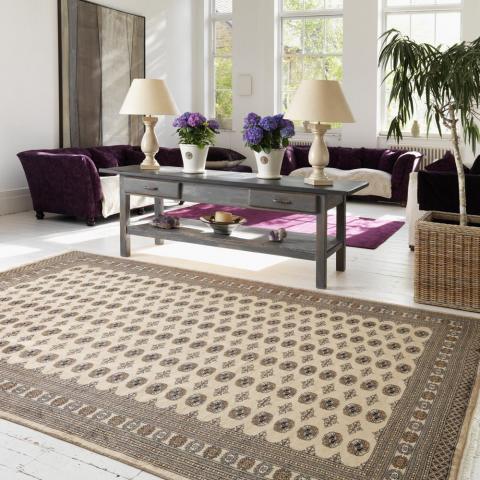 Bokhara Rugs in Beige