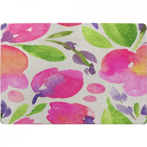 Botanical Background Designer Rug - Pink / 150cm