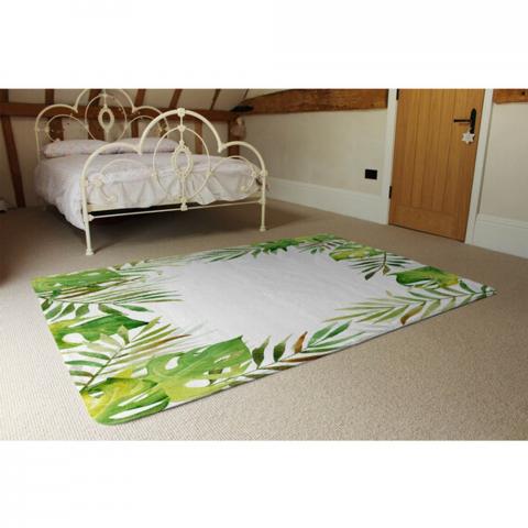 Botanical Designer Rug - Green / 230cm