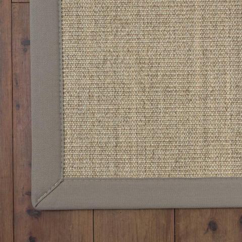 Boucle Sesame Natural Fibre Sisal Bordered Runner Rugs