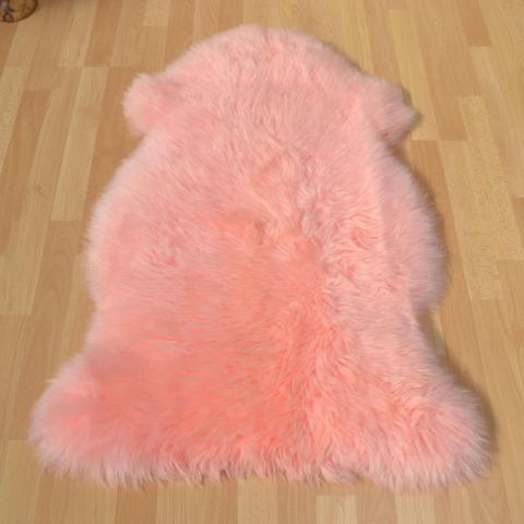 Bowron Sheepskin Rugs in Bowron Sheepskin Rugs in Candy Floss Pink