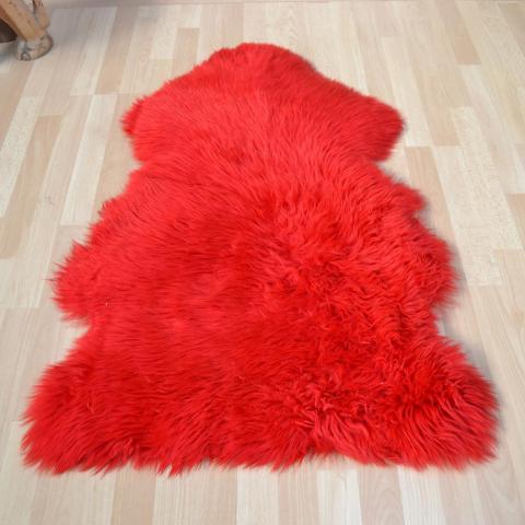 Bowron Sheepskin Rugs in Wildfire