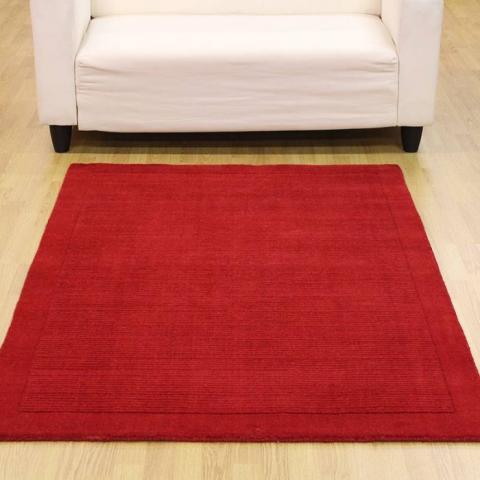 Bright Red SM Large wool Rugs 